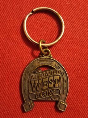 The Wild Wild West Casino at Park Place metal keychain